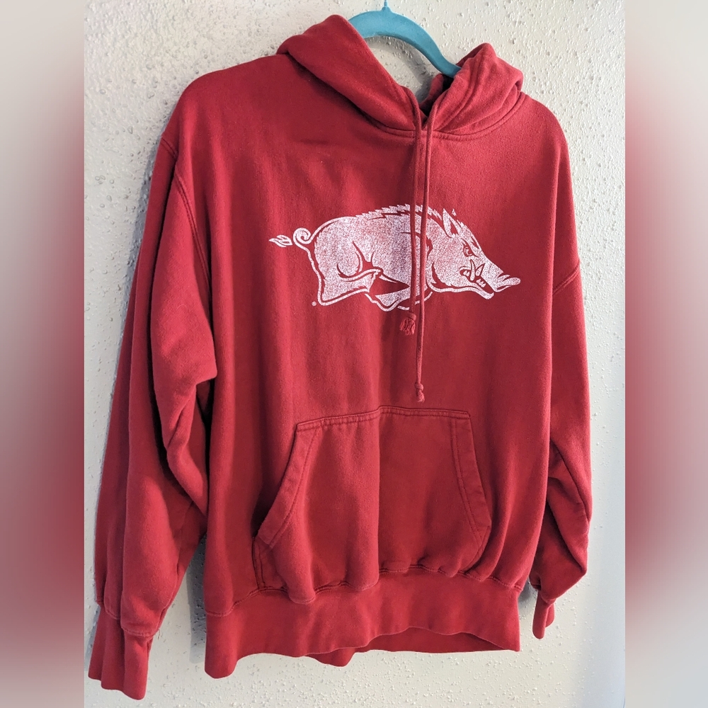 Red Arkansas Graphic Hoodie MV Sport